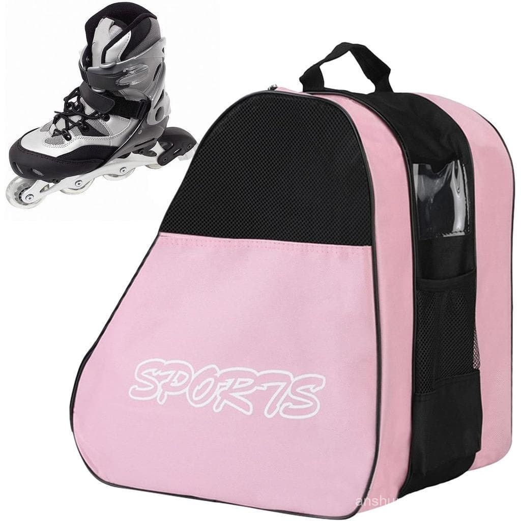 Bolsa para patins de gelo, bolsa para patinação, bolsa respirável para patins de gelo com alça de ombro ajustável.