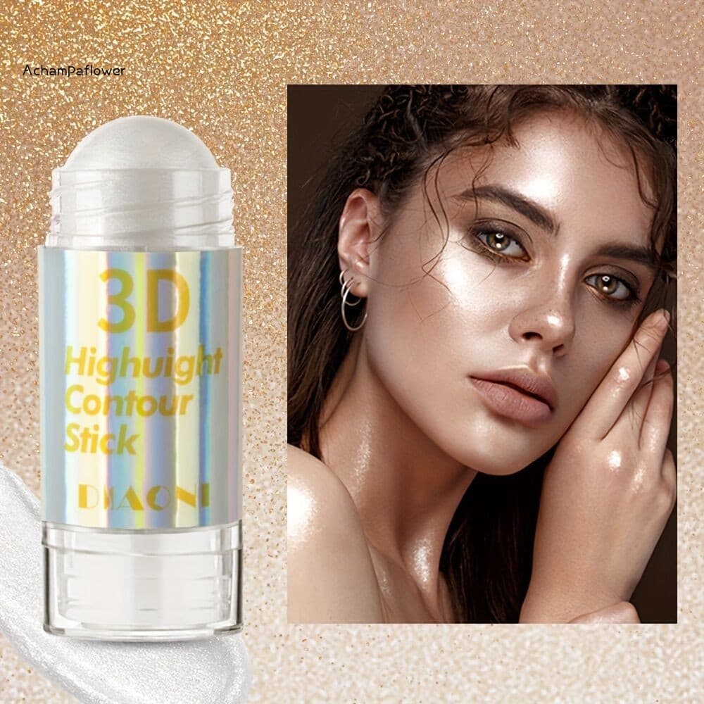 Glow Highlighter Stick-Iluminador Corporal Facial Para Maquiagem Iluminadora De Contorno