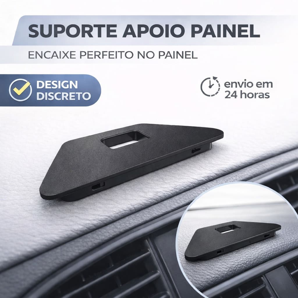 Tampa Suporte Apoio Painel Celular Vw Gol G7 Voyage Polo TCross UP