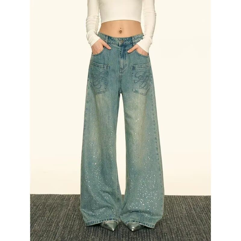 2026 primavera outono novo estilo mais veludo forma de pêra calças de perna larga plus Size feminino gordura mm mais mag