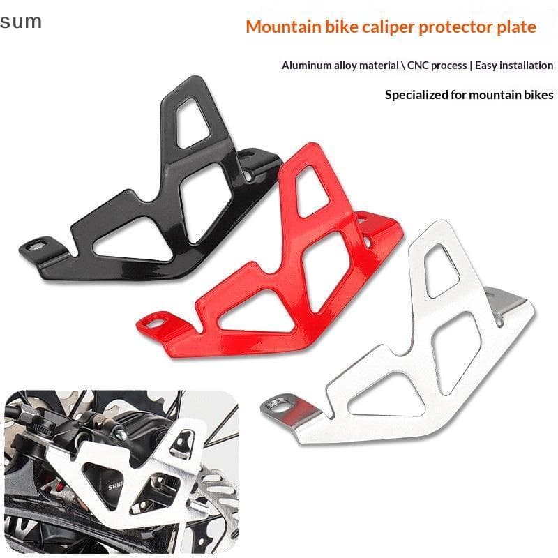 [sum] CNC Liga De Alumínio Mountain Bike Pinça Traseira Placa De Proteção Protetor De Bomba De Freio Traseiro Capa Prote