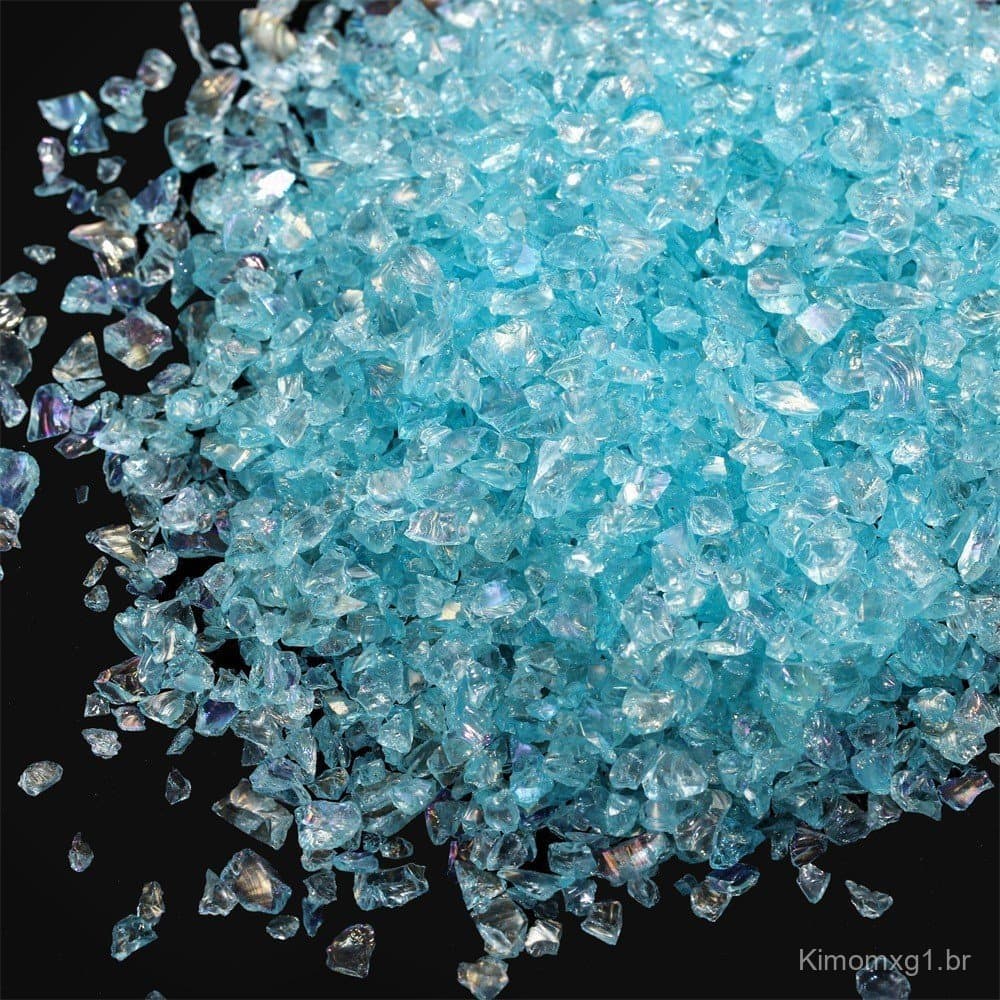 50g de Flocos de Vidro Iridescentes AB, Areia de Cristal Transparente, Material de Preenchimento para DIY, para Porta-Re