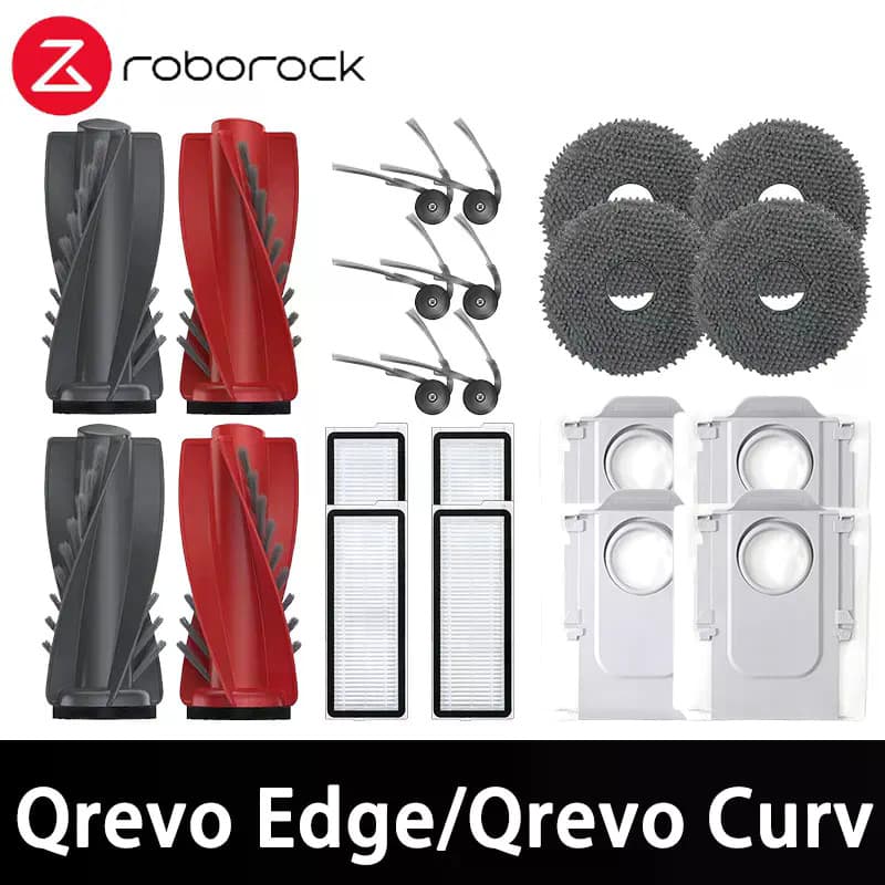 Para Roborock Qrevo 5AE/Curv/CurvC S5X 5A1 5XC/Edge/EdgeC S5A 5V1 Peças Escova Filtro Mop Bag