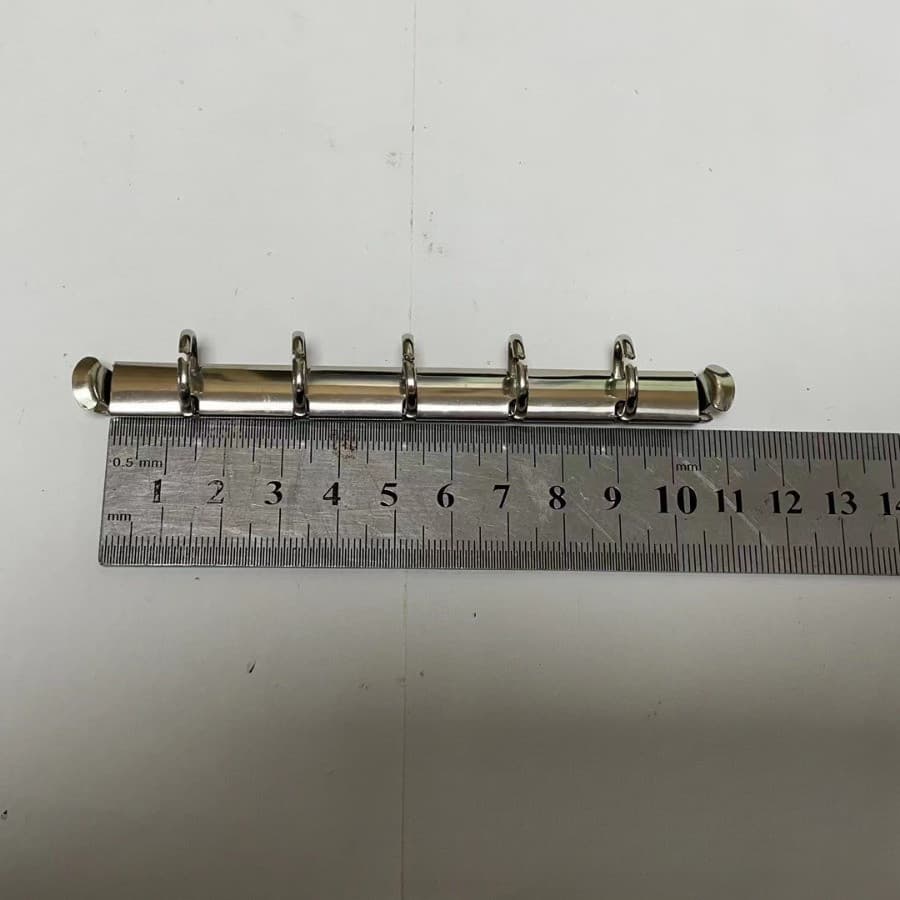 1Aa8 Lak Prata 5 Furos N105-11/10 Linda Voltar Metal Arquivo de Escritório Anel Pasta de Arquivo Bolsa para Carteira Seg