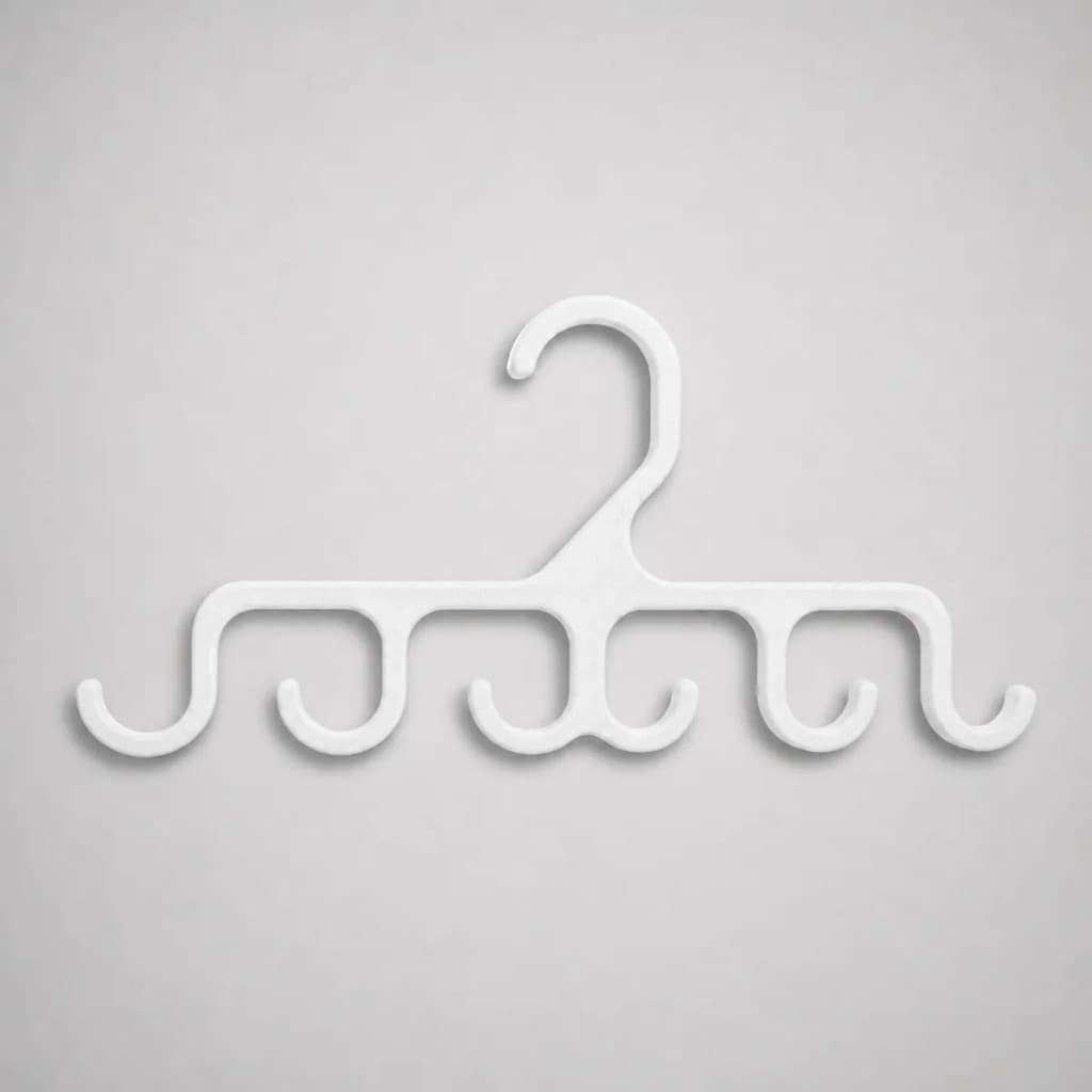 Suporte Para Pendurar 6 Bonés Chapéus Organizador De Guarda Roupa Branco