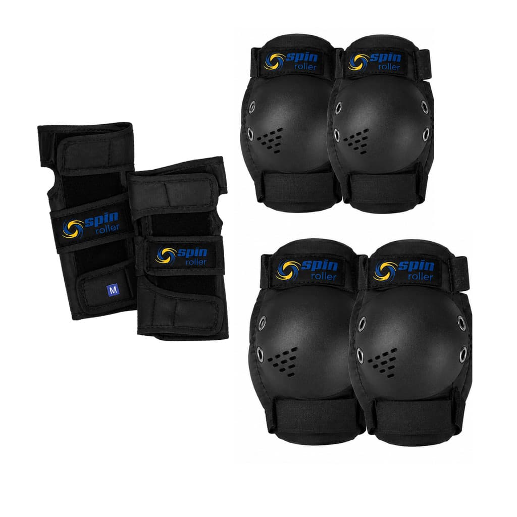 Kit Proteção Joelheira / Cotoveleira / Wrist Guard Juvenil SPIN