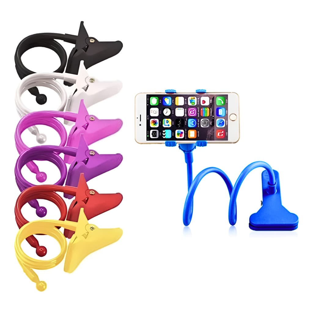 Suporte Celular Articulado Flexível Bico de Pato Universal 360°