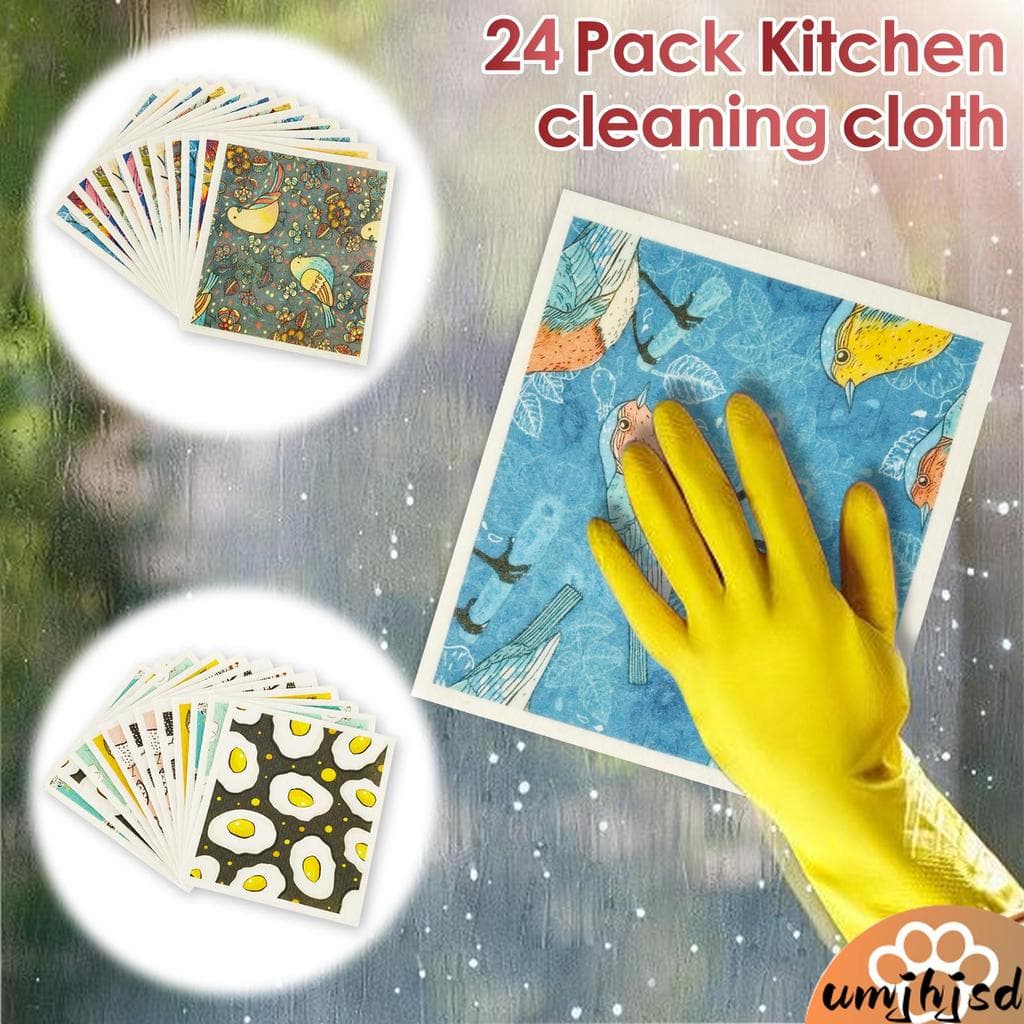 12 Pçs Pano De Prato Não Tecido Resistente Ao Desgaste Toalha De Cozinha De Alta Absorção Para Utensílios De Mesa SHOPSK