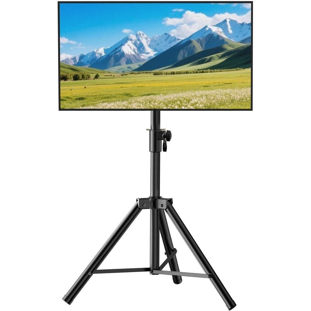 de TV Tripé, de TV para Exterior para TVs de 30-75 polegadas, Suportes de TV Portáteis com Altura Ajustá