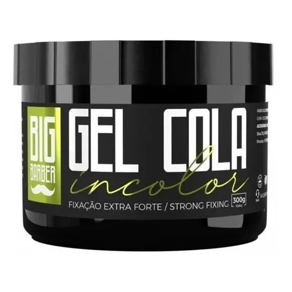 Gel cola extra forte Incolor  300g Big Barber - Envio em 24 Horas  300g