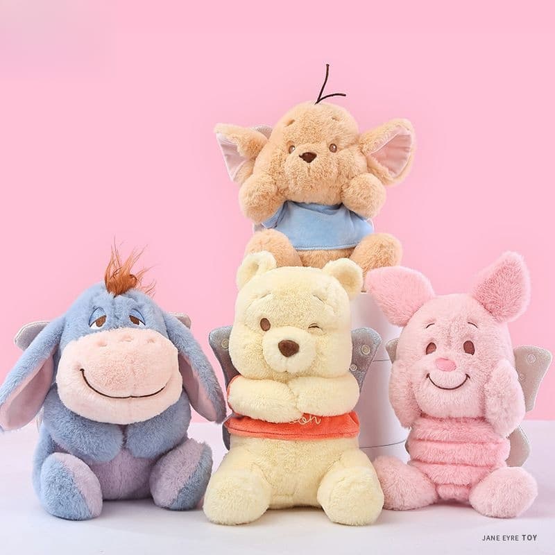 [Autêntico] Boneco de Pelúcia Fofo da Fada das Flores do Winnie the Pooh, Fada Borboleta Divertida e Doce, Porquinho, Ee