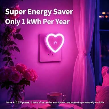 Rosa Amor nightlight Quarto Luz Suave Dormir Crianças plug Luzes De Atmosfera De Indução Eletroóptica .