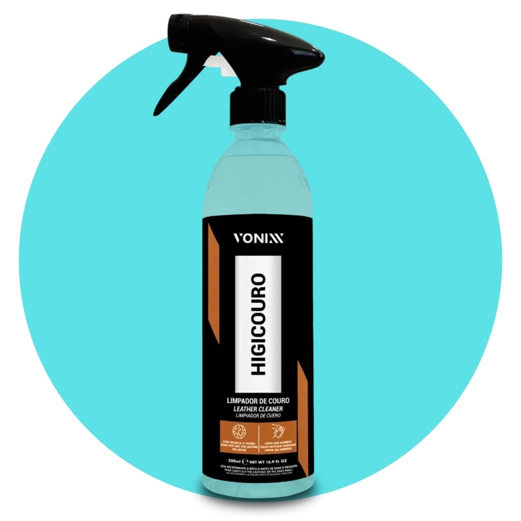 Limpador De Couro Higicouro 500ml Vonixx Automotivo Limpeza Profissional Bancos E Sofás Original