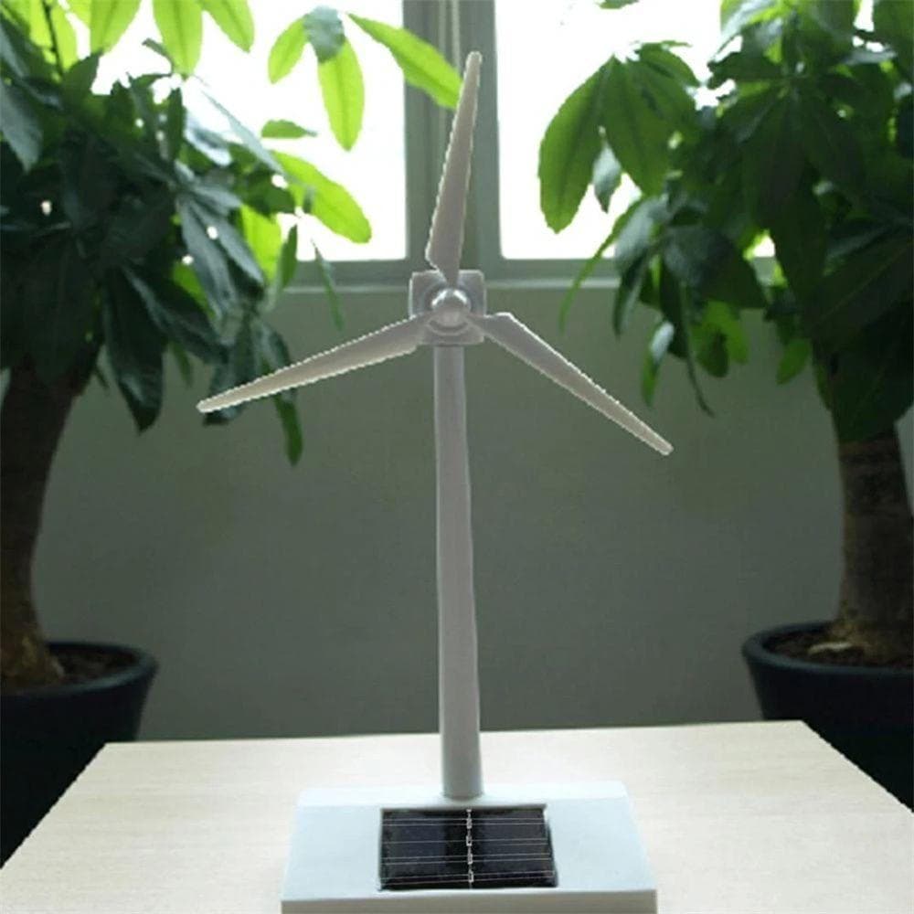 Brinquedo de Moinho de Vento Infantil SUNDANCE, Turbina Eólica Branca para Meninos, Brinquedo Científico Solar LGZP