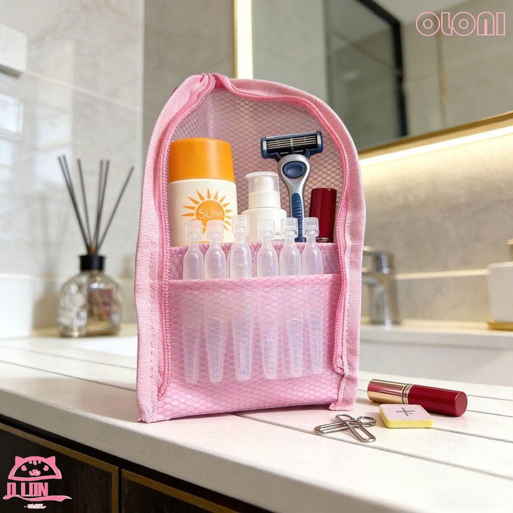 Bolsa Cosmética De PVC BOLONIMY , De Higiene Para Escova De Dentes Com Design Vertical Que Economiza Espaço , Grande Cap