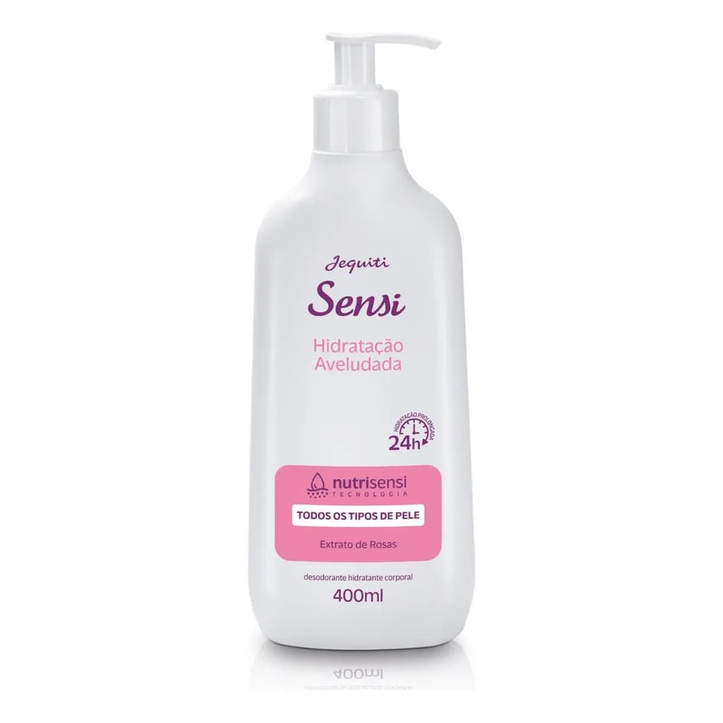 Desodorante Hidratante Sensi Extrato De Rosas Jequiti 400 Ml