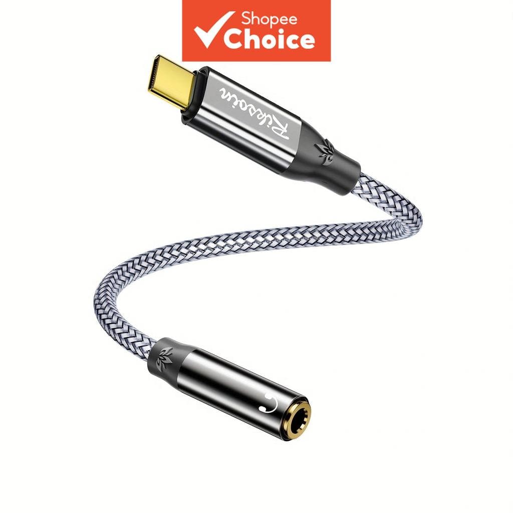 Adaptador USB Tipo C para Saída de Fone de Ouvido de 3,5 mm, Cabo Adaptador Áudio Auxiliar USB C Compatível com iPhone
