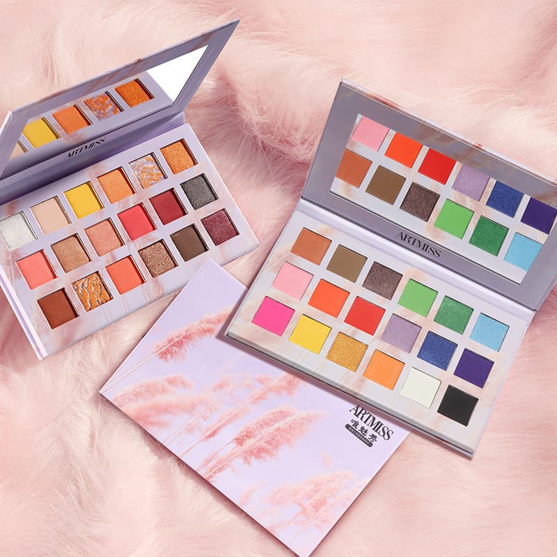 Wei Meixiu 18 cores paleta de sombras cor terra estúdio fotográfico maquiagem artista estudantes não caem rosa perolado
