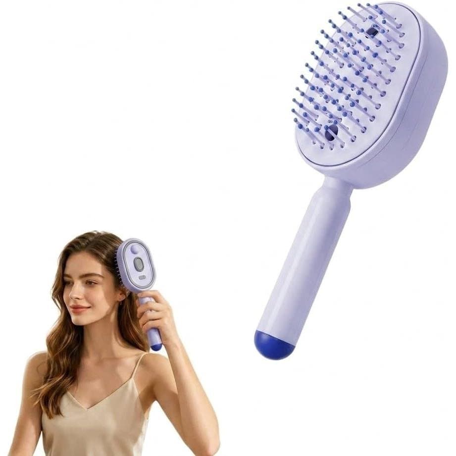 Morlit Escova de Cabelo Elétrica 3 em 1 com Spray de Massagem, Escova Volumizadora e Calmante, Escova de Massagem para C