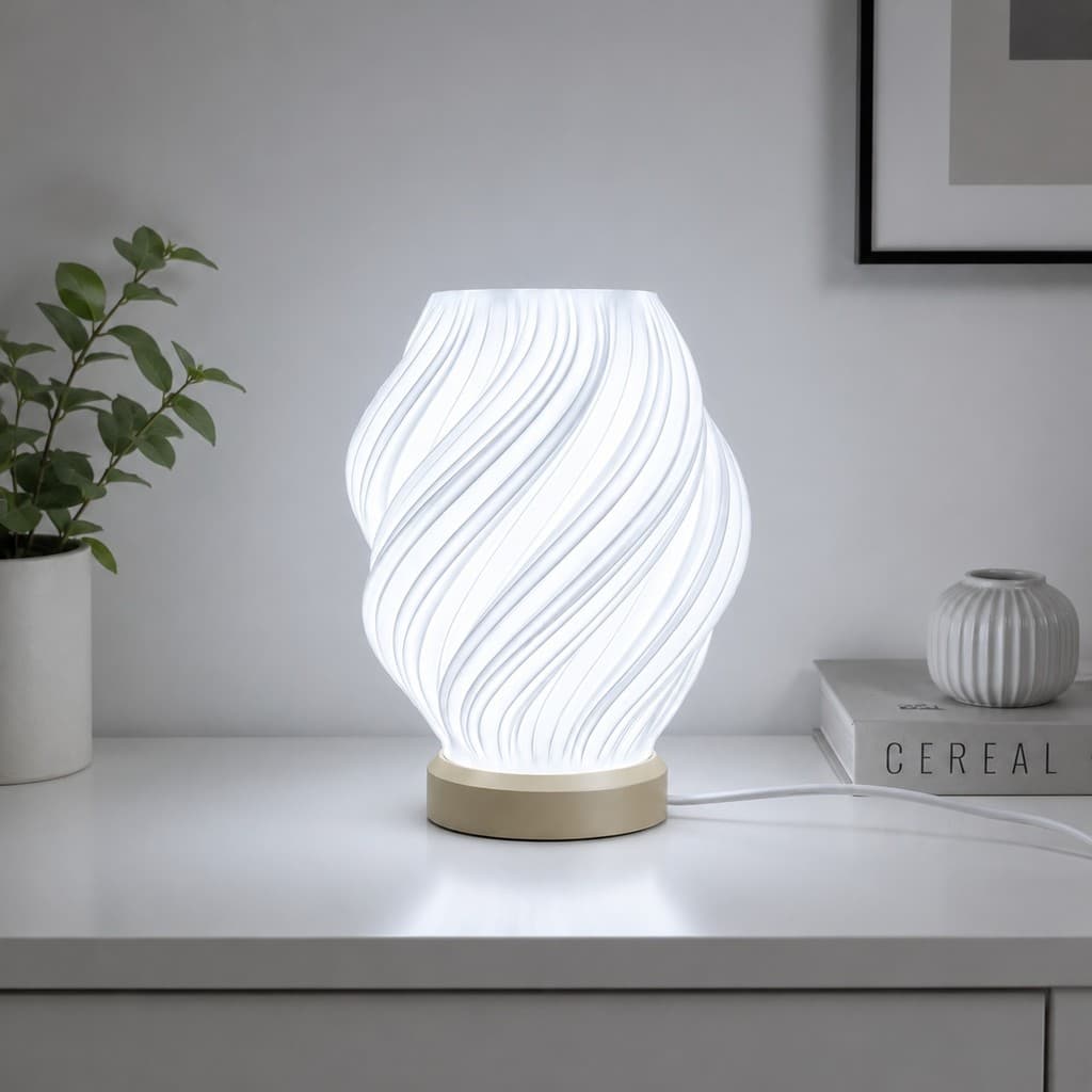 Abajur Luminária de Mesa Moderna Decorativa com Lâmpada para Quarto Sala Escritório Cabeceira