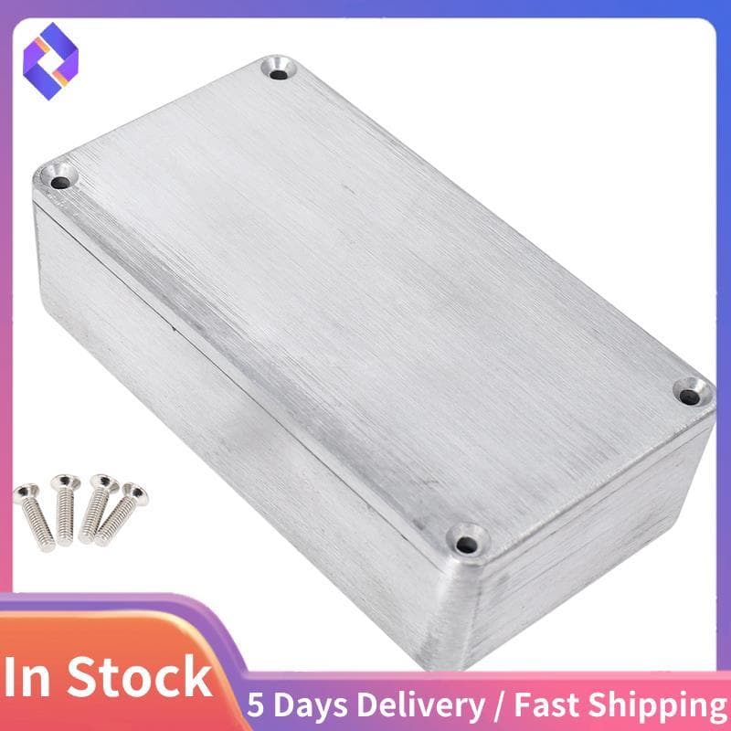 5 Pçs Pedal De Efeitos Guitarra Alumínio Stomp Caixa Gabinete Para DIY Kit 1590B