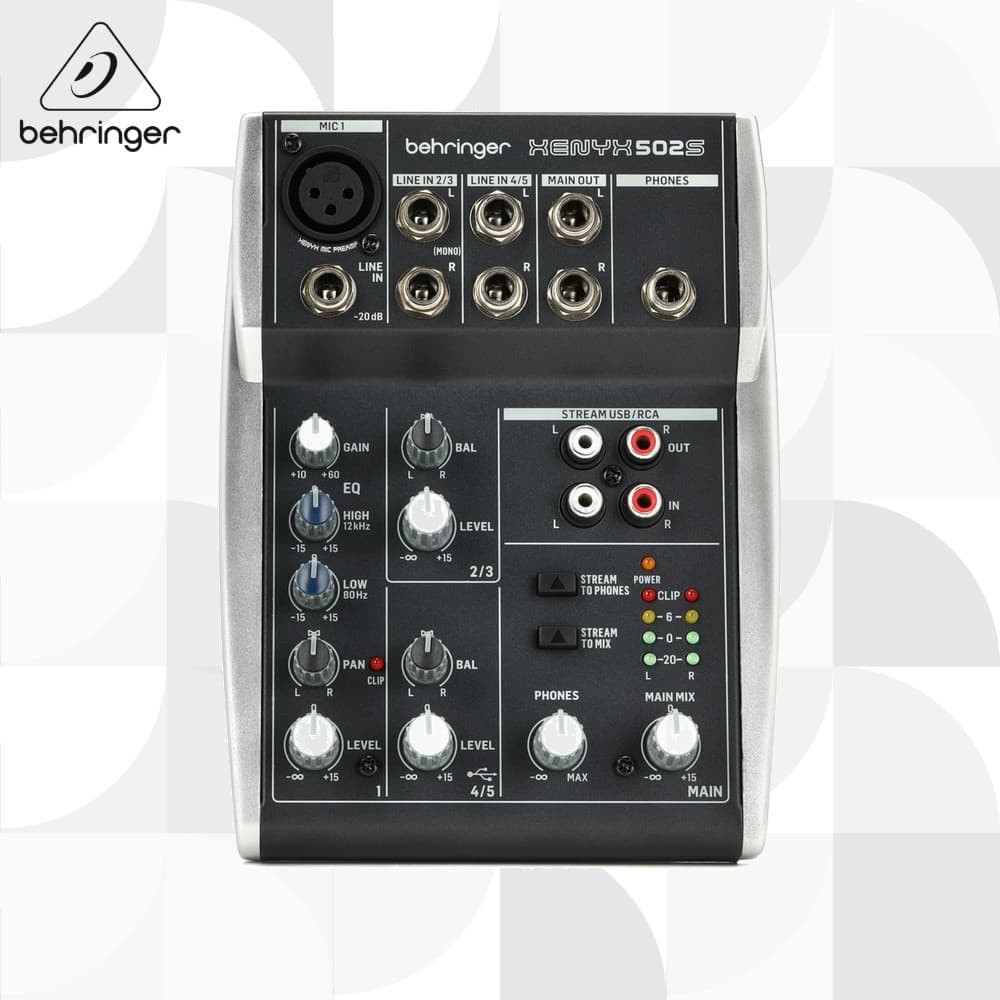 behringer XENYX 502S Mixer Analógico Interface de Áudio【Enviado direto do Japão】