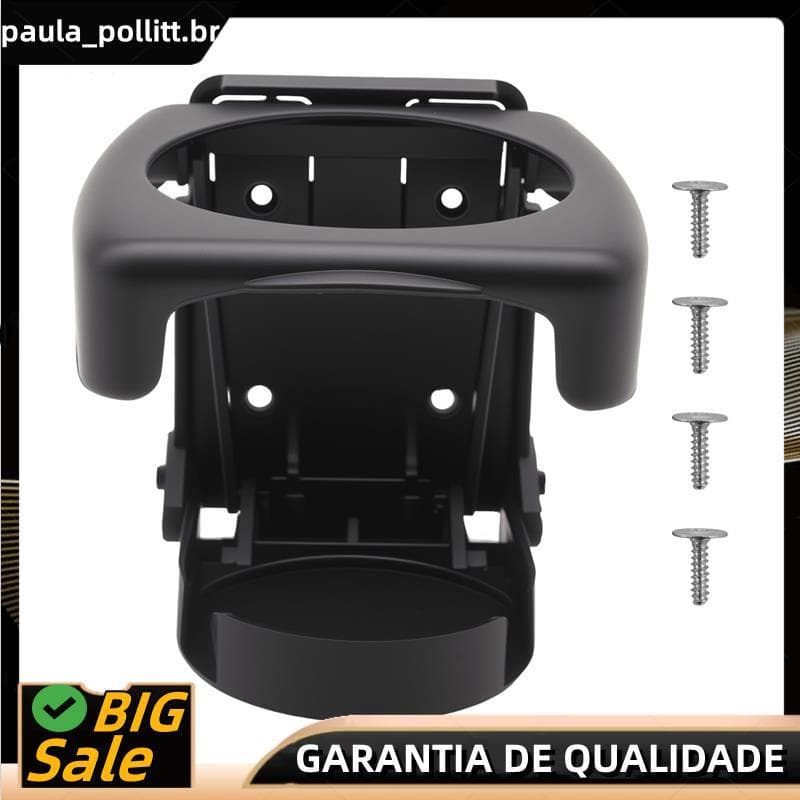 Copo De Bebida Dobrável De Plástico Preto Para Caminhão E Carro Pode Suporte Garrafa
