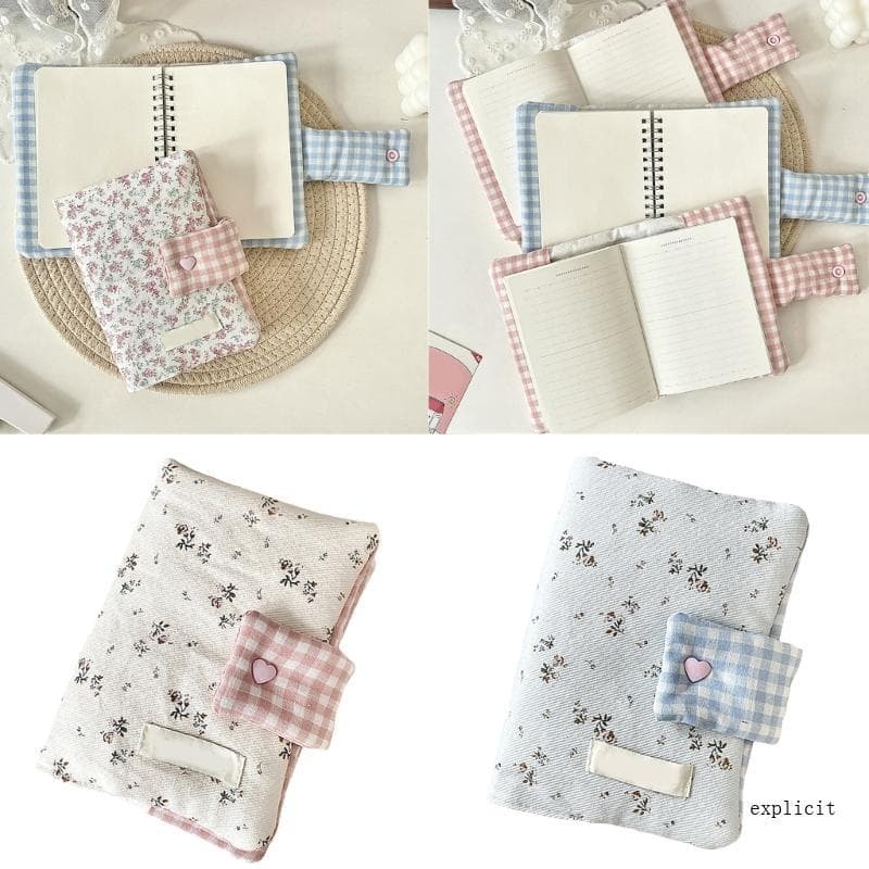 Exp Padrões Florais Caderno Papelaria Estético Floral Impressão Bloco Notas Diário