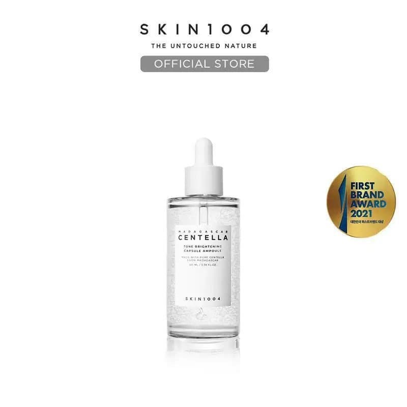 [Loja Oficial SKIN1004] Ampola em Cápsula Iluminadora de Tom 100ml - Extrato de Centella Asiática e Madecassoside para H
