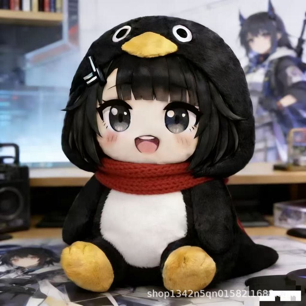Menino Gugu mercadoria boneca presente jogo de pelúcia pinguim administrador pequeno fã Gaga Anime criativo