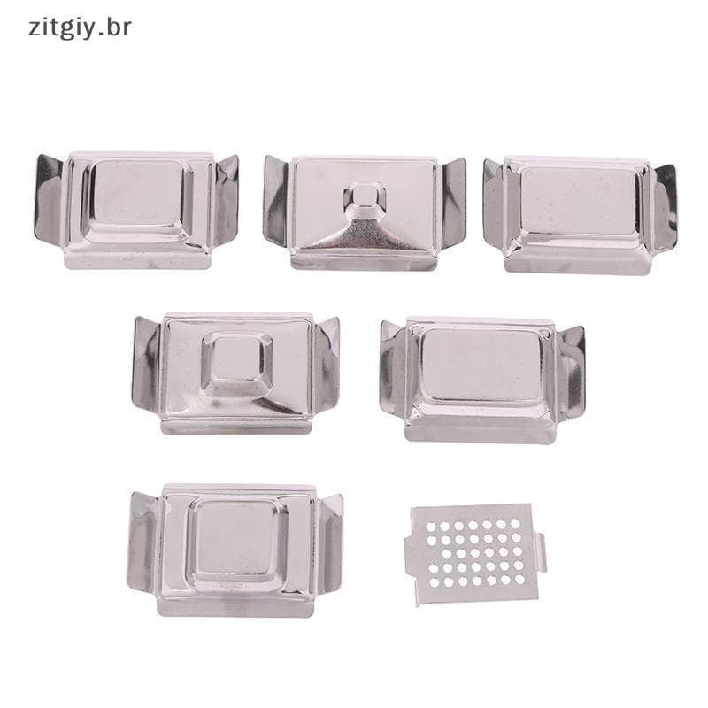 [zitgiy] Cassetes De Incorporação E Processamento De Tecido De Aço Inoxidável Molde De Base Média 37x24x7mm/7x7x9mm/24x2