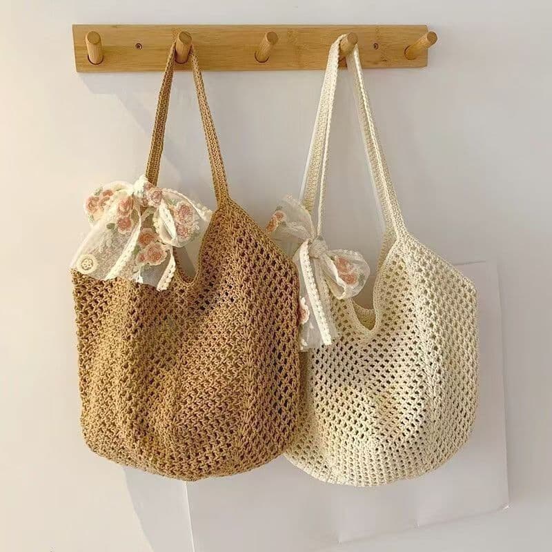 [XKB] Bolsa de ombro feminina de estilo coreano, design simples e moderno, em tecido de alta qualidade, bolsa de viagem