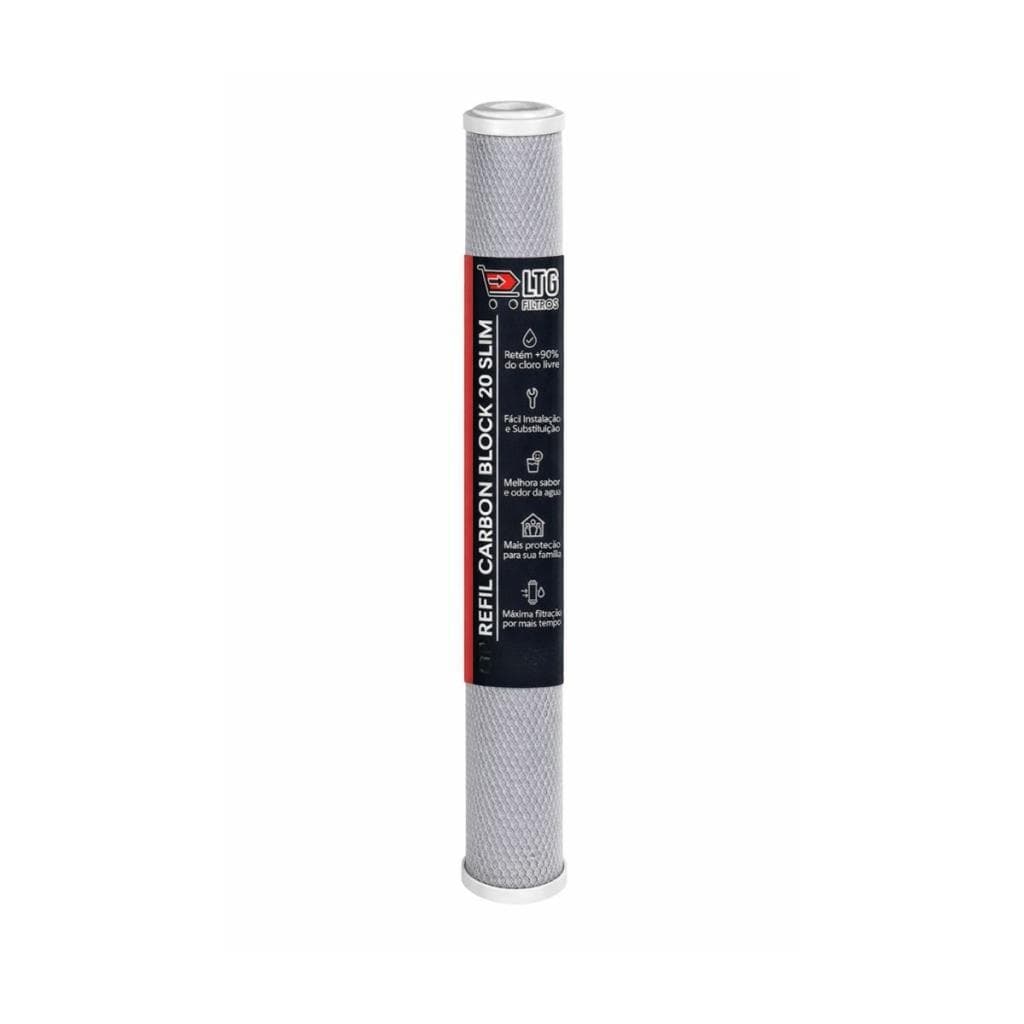 Refil Filtro Carvão Ativado Ltg Carbon Block 20 Polegadas