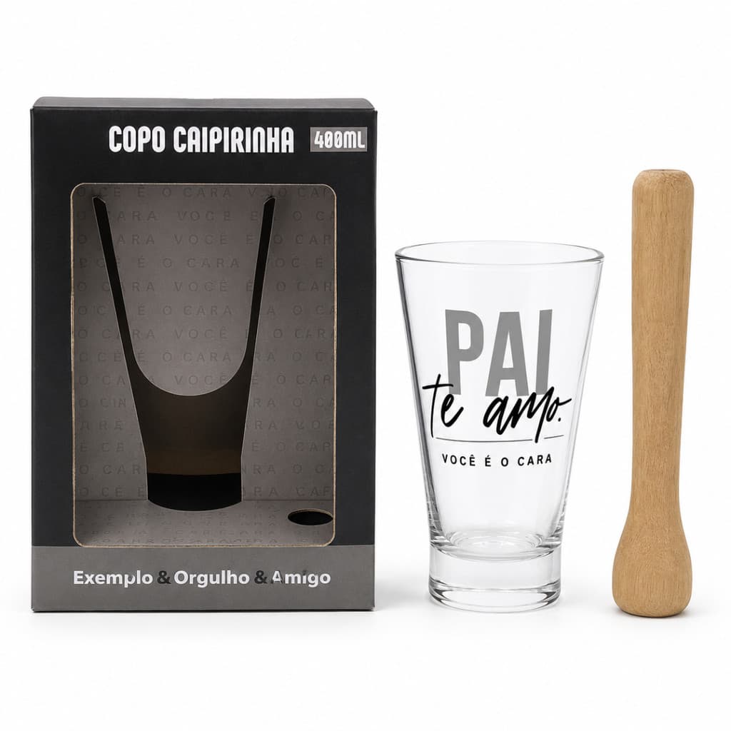Copo Caipirinha 400ml Pai Te Amo