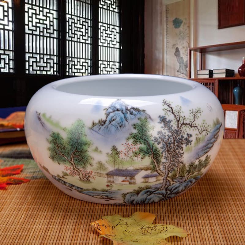 Jingdezhen cerâmica antiga caneta cerâmica lavagem estudo quatro tesouros caligrafia pintura caneta lavagem multifuncion