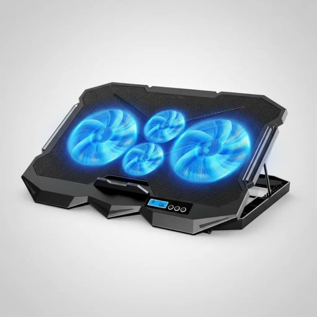 Suporte Gamer Notebook 4 Coolers Ventoinhas Mesa Projetada