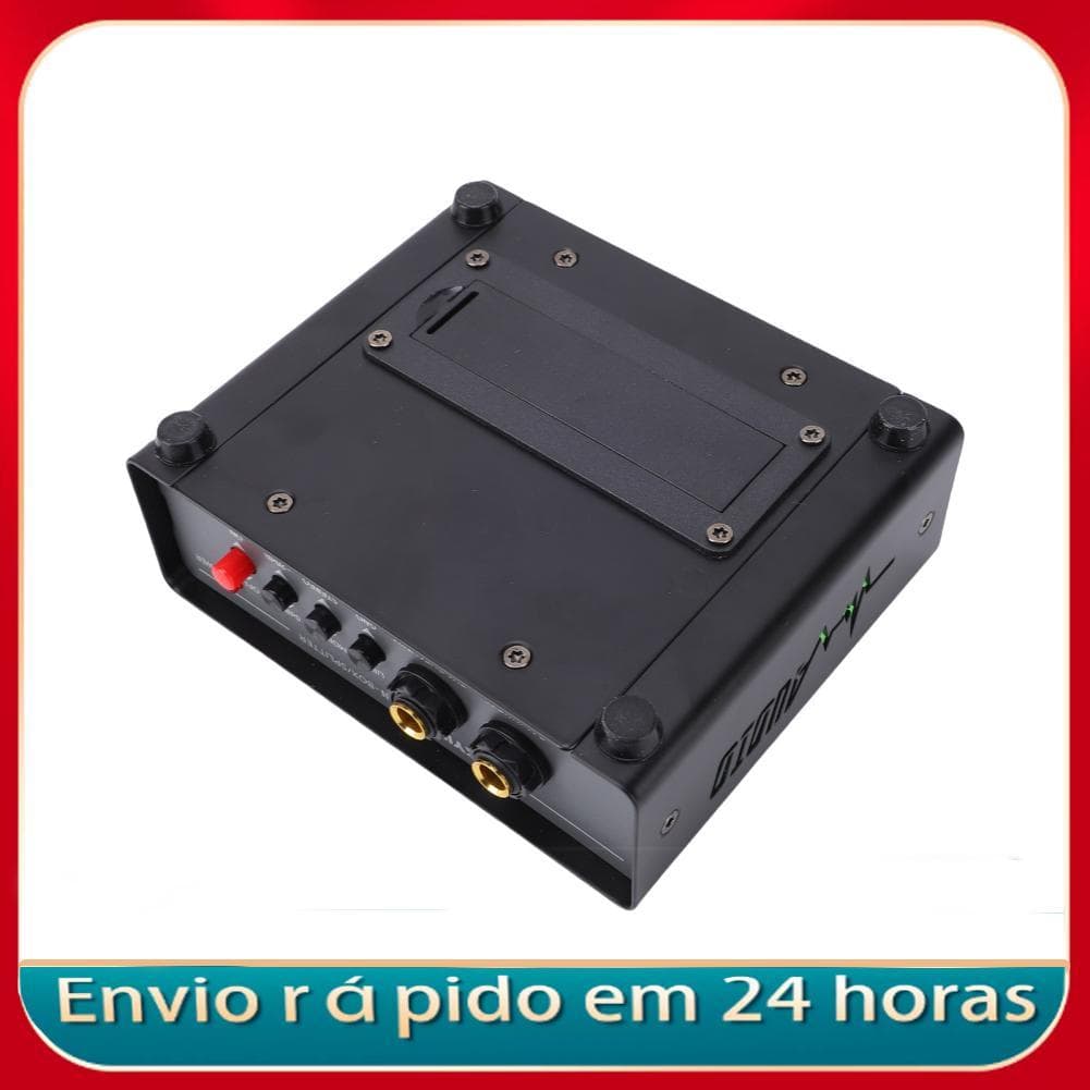 Irfora Active DI Box Conversor de sinal balanceado de canal duplo para apresentações ao vivo Metal 13x11x5cm