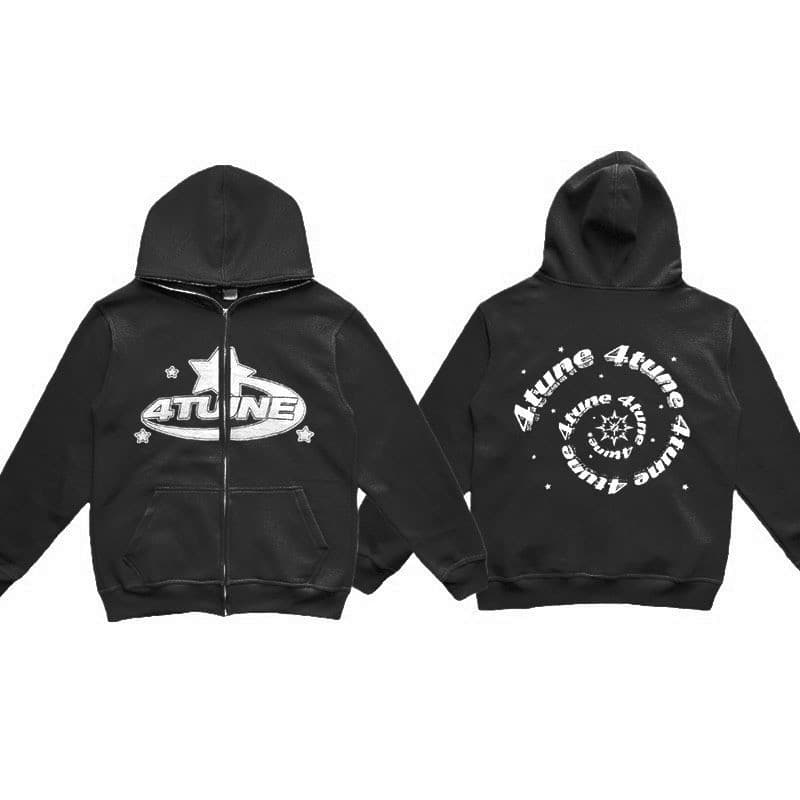 Nova moda masculina rosto cheio zíper moletom americano Retro Y2K moletom masculino jaqueta Casual