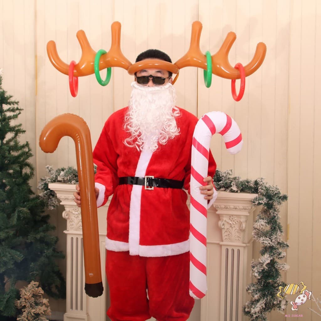 Chapéu Inflável De Chifres De Natal Em PVC-Decorações De Adereços De Festa