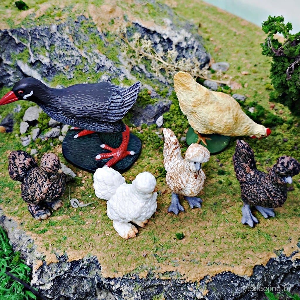 Modelo de Simulação de Aves, Brinquedo Cognitivo de Galinha e Galinha Poedeira para Crianças