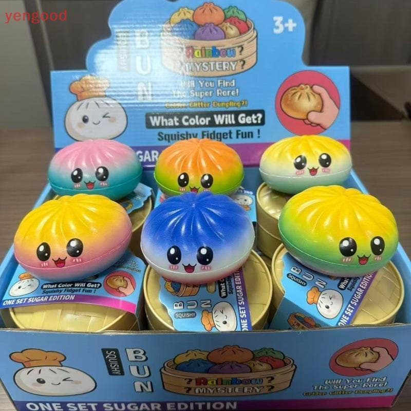 (YGD) Brinquedos Antiestresse Squishy em Forma de Dumpling, de Elevação Lenta, Presente para Adultos e Crianças MT6V