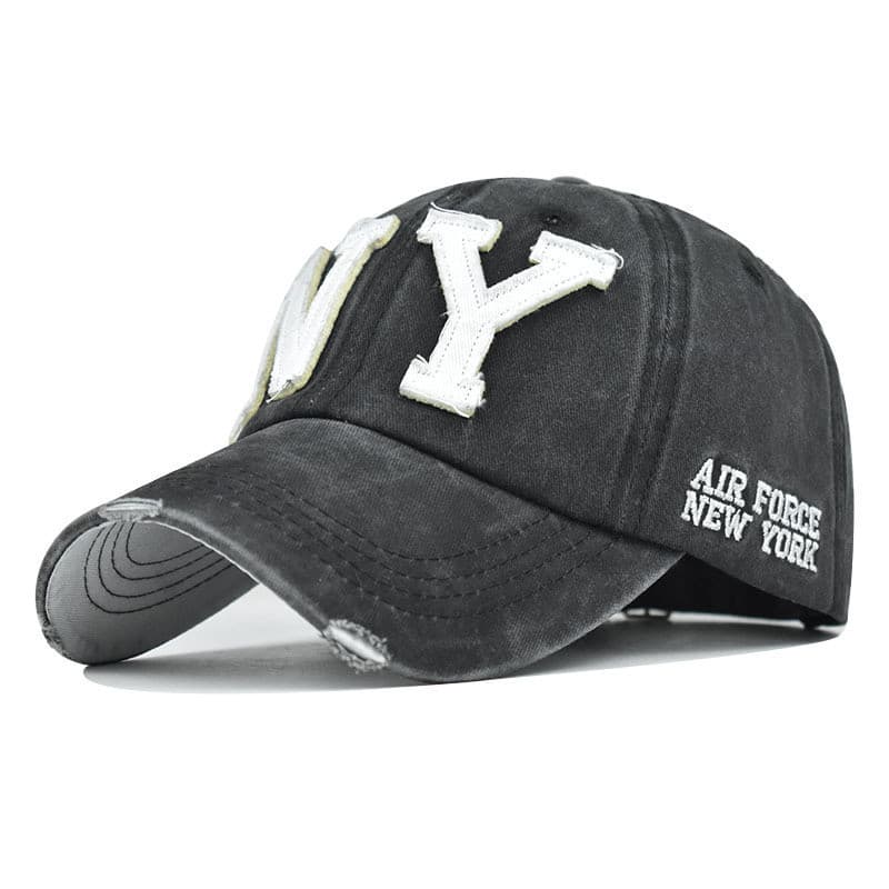 Boné de beisebol NY Carta, chapéu de sol, estilo primavera e outono, estilo esportivo hip-hop, unissex.   OLDE