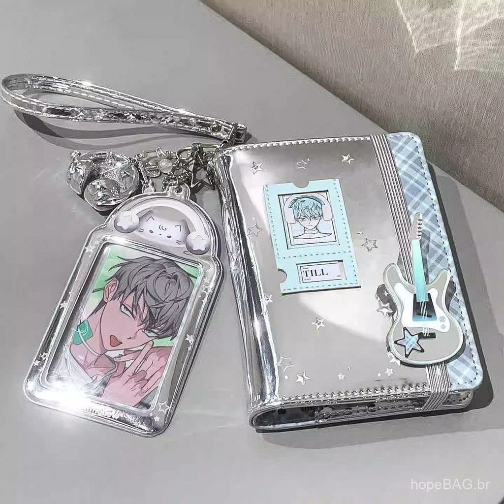 Porta-cartões estilo Xiaohongshu, porta-passaporte, álbum de fotos multifuncional de grande capacidade, merchandise de f