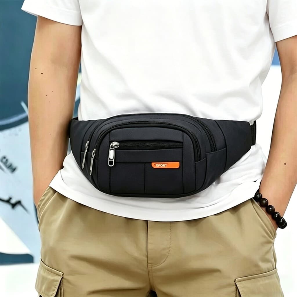 Bolsa de cintura masculina para canteiro de obras, à prova d'água, resistente ao desgaste, tenda para coleção de negócio