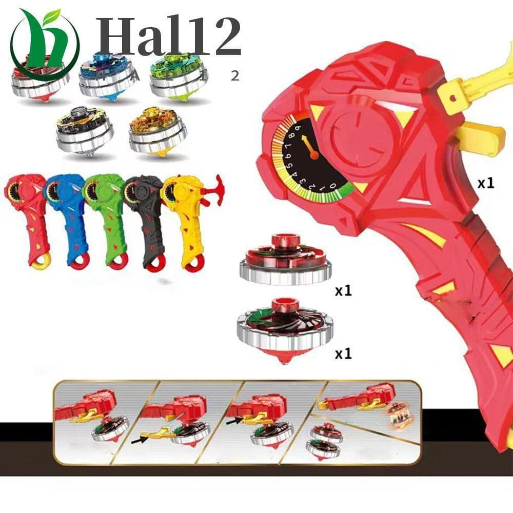 Giroscópio Com Cordão Leve HALB , Brinquedos Giroscópios Giratórios Combinados De Liga Luminosa , Parte Superior Giratór