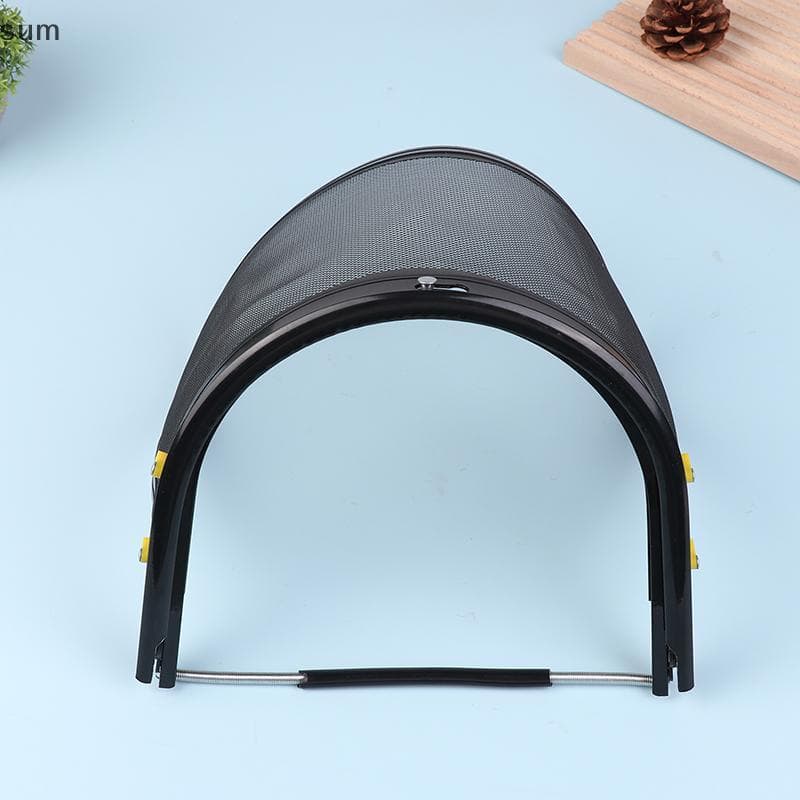 [sum] 1 Pc Capacete De Segurança Para Aparador De Grama De Jardim Chapéu Com Proteção De Malha Facial Completa Máscara R