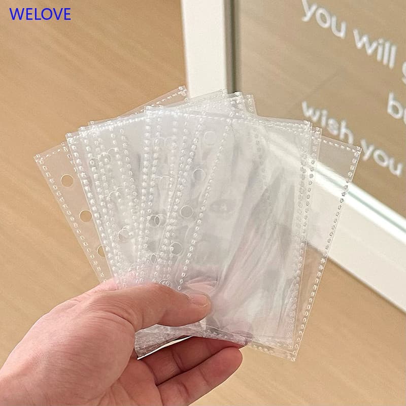 < WL > Pacote De Pasta Recarregável Transparente De 10 Unidades , Material De PVC Premium , Adequado Para Armazenamento