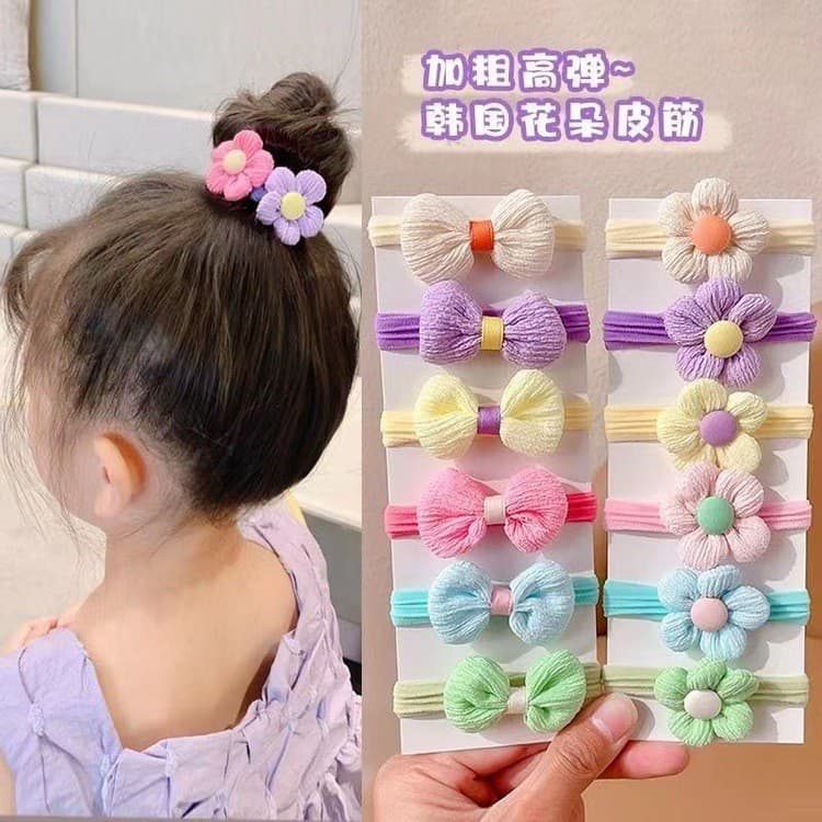 Elásticos de cabelo elegantes para crianças que não danificam o cabelo, faixas de cabelo de tecido para meninas, acessór
