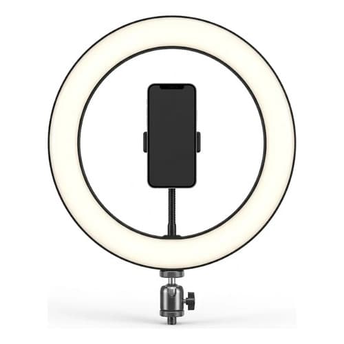 Ring Light Anel Luz Led Suporte Celular 12 Polegadas Video