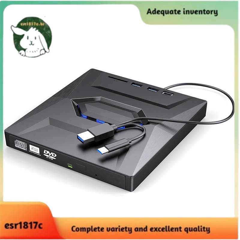 Cartão SD De Unidade Externa Móvel Multifuncional TYPE-C USB3.0 , Reprodutor De Disco U E Queimador De CD/DVD Velocidade